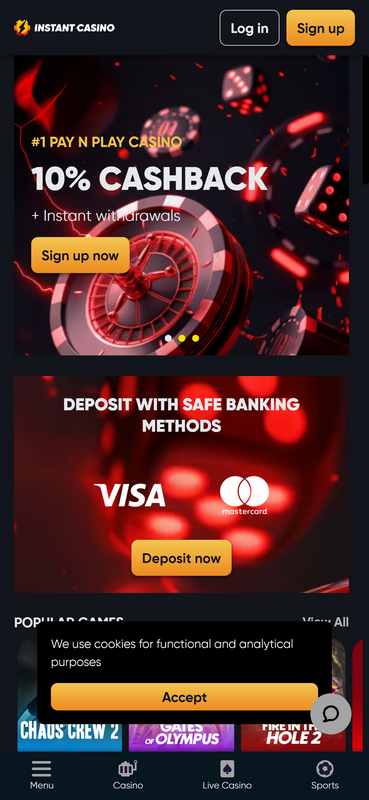 Avis sur Instant Casino en ligne, bonus de bienvenue et sélection de jeux